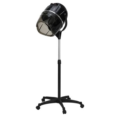 BarberPub Stehende Trockenhaube für Haare TR317 (Schwarz)