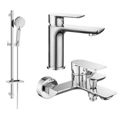 Mexen Alfa DQ40 Badewannenset, Chrom - 745703DQ40-00