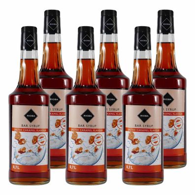 Rioba Salted Caramel Flavour Syrup (6 x 0,7L)