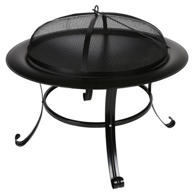 Terrassen-Feuerschale 73cm Garten-Feuerstelle Metallofen Feuerkorb Terrassenofen