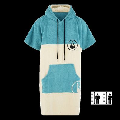 Wave Hawaii Cotton Poncho Lagos, Size M - Made in Portugal WH4026