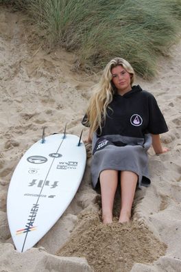 Wave Hawaii Travel Poncho El Yaque, black, S-M WH4052
