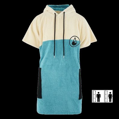 Wave Hawaii Cotton Poncho Porto, Size M/ L - Made in Portugal WH4025