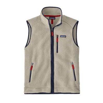 Patagonia Weste Retro Pile pelican w/smolder blue - Größe: XL