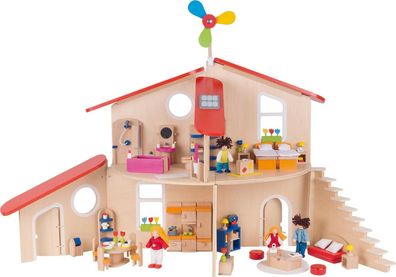 B-Ware Puppenhaus Modern Living variabel aufbaubar Goki aus Holz für Biegepuppen
