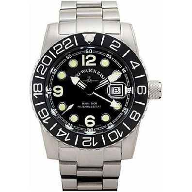Zeno-Watch - Armbanduhr - Herren - Chrono - Airplane Diver 6349Q-GMT-a1M