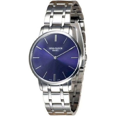 Zeno-Watch - Armbanduhr - Herren - Chrono - Flat Flatline 2 blue - 6600Q-c4M