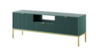 Fernsehschrank Nova RTV154 Lowboard Labrador/ Goldene Griffe und Beine