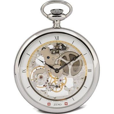 Zeno-Watch - Taschenuhr - Herren - Chronograph - Lepine - XL skeleton - L213S-i2