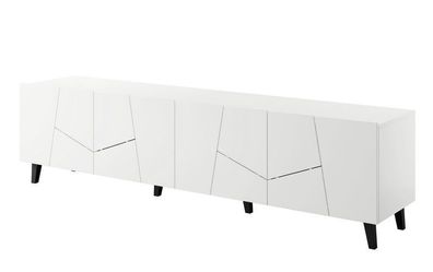 Fernsehschrank ETNA Tv-Lowboard 200x52x42 cm weiß