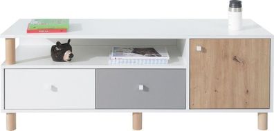 Fernsehschrank Faro FR8 Lowboard Unterschrank mit 1 Tür 2 Schubladen