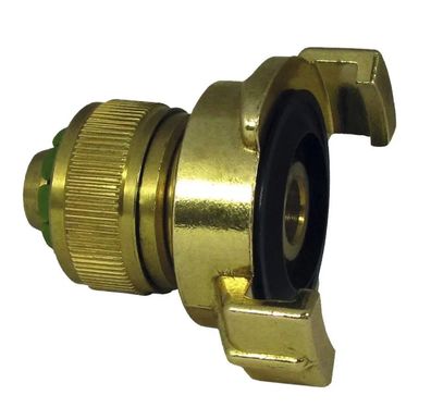 Übergangsstück Schnellkupplung 1/2" Schlauch mit Klemmmuffe Messing
