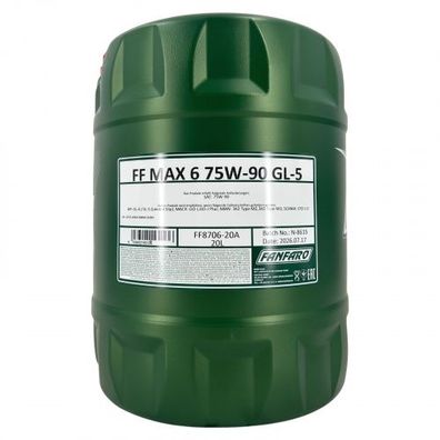 Fanfaro MAX 6 75W-90 GL-5 20 Liter