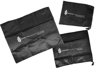 3er Set Reisebeutel Wäschesäcke Schuhbeutel Kofferbeutel Packtasche Packbeutel
