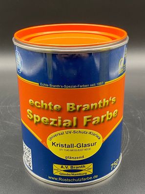 Branth ´s Kristall-Glasur 750ml klarer Acryl-Lack Universal Klarlack glänzend