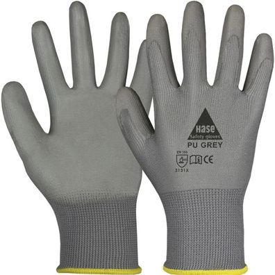 Montagehandschuhe PU grau Gr. 7 – Sicherer Arbeitsschutz