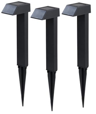 Solar Wegeleuchten 3er-Set für Gartenweg, 8 Std. Licht