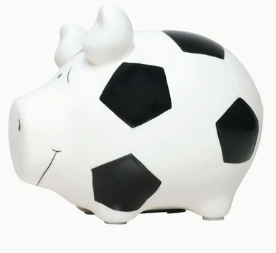 Sparschwein Company Spardose "Fußball" | Keramik B12,5xH9xT9