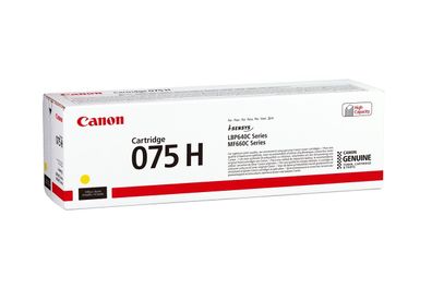 Canon 075H Y (Yellow) Original Toner Cartridge GELB (6366C002) 2500 Seiten