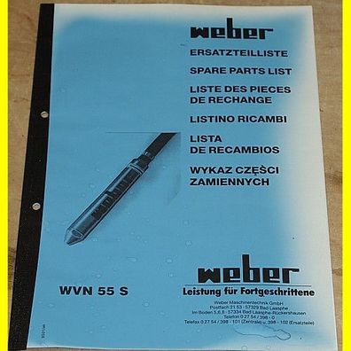 Weber Innenrüttler WVN55 S - Ersatzteilliste