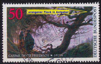 Germany BUND [1974] MiNr 0815 F10 ( O/used ) [01] Gemälde Plattenfehler
