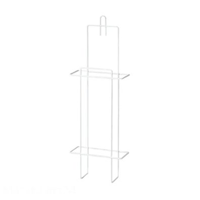 Ampri Hygienebeutel Halter Aus Weißem Kunststoffbeschichtetem Drahtgeflecht 13x38x5,5