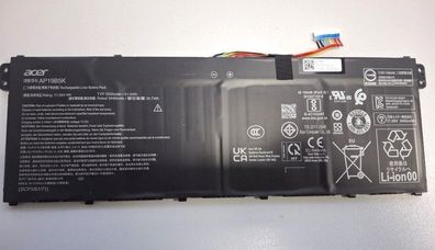 Acer Aspire 1 A115-32-C3AK Batterie 41Wh Akku AP19B5K YU10136-20001