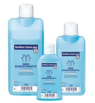 Sterillium Classic Pure Händedesinfektionsmittel 500ml Flasche, Hautverträglich