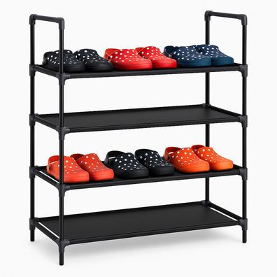 Schuhregal mit 4 Ablagen Schuhablage Schuhständer Schuhständer Regal