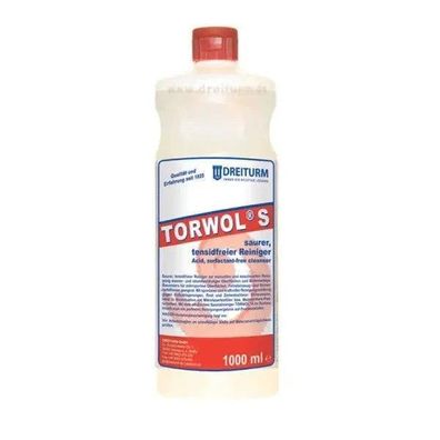 Torwol S Glasflasche 1L Rundflasche Mit Schraubverschluss | Dreiturm