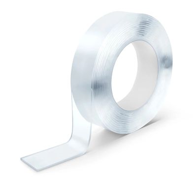 Doppelseitiges Nano Tape Klebeband stark transparent 2 Rollen 3m