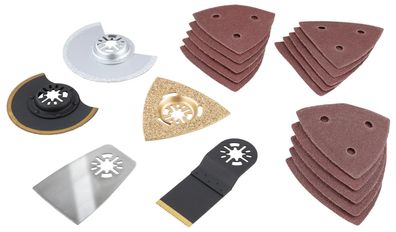 20-teiliges Zubehör-Set für Multifunktionswerkzeug Sägeblätter Schleifpapier