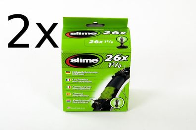 2 x Slime Selbstabdichtender Fahrradschlauch