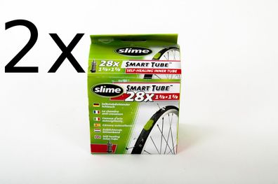 2x Slime Selbstabdichtender Fahrradschlauch