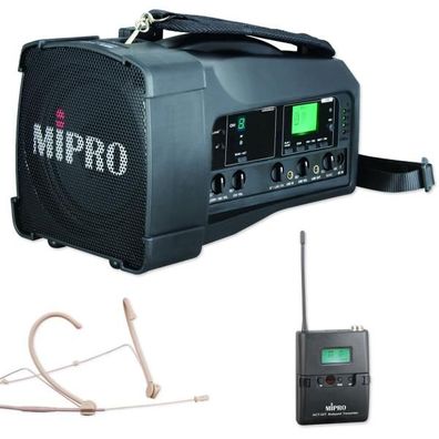 Mipro MA-100 mit Taschensender und Headsetmikrofon