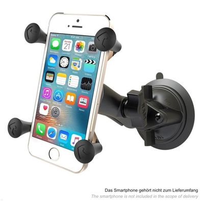 RAM Mounts X-Grip Smartphone Saugnapf Halter, B-Kugel (RAM-B-166-UN7U)
