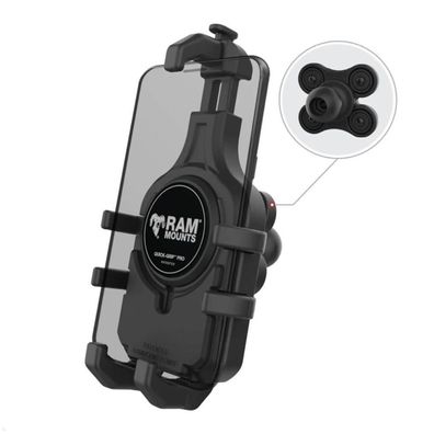 RAM Mounts Quick-Grip™ Pro Universal Smartphone-Halteschale 6,1-7,2 Zoll, Vibrat