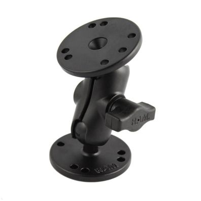 RAM Mounts Aufbau-Set - 2x runde Basisplatte, kurzer Verbindungsarm B-Kugel (RAM