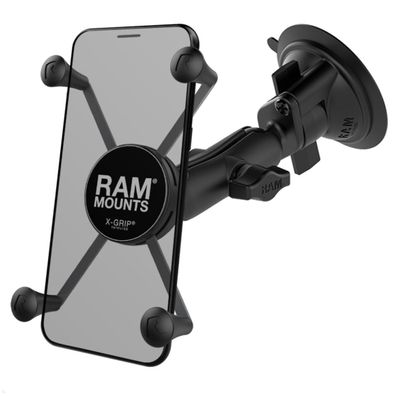 RAM Mounts X-Grip Saugnapf Handyhalterung Auto, XL (RAM-B-166-UN10U)