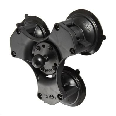 RAM Mounts Triple-Saugfuss mit runder Basisplatte B-Kugel (RAP-B-365-224-1U)