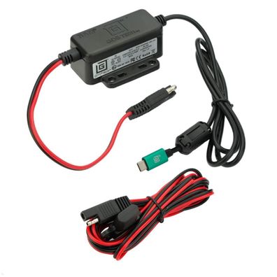 RAM Mounts GDS Hardwire Ladegerät mit USB-C (45W), SAE Anschluss, 10-30V DC Eing