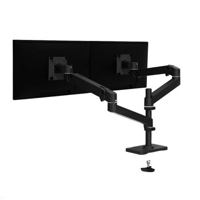 Ergotron LX Pro dual Monitorhalterung Durchtisch, hohe Säule, schwarz