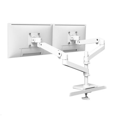 Ergotron LX Pro dual Monitorhalterung Durchtisch, hohe Säule, weiß