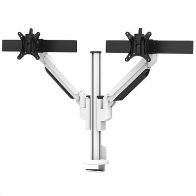 Fellowes Galaxy Dual Monitor Tischhalterung mit C-Klemme und Monitor-Slider (100