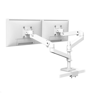 Ergotron LX Pro dual Monitor Tischhalterung mit C-Klemme, hohe Säule, Weiß (45-7