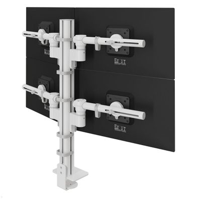 Dataflex Viewgo modular Monitorhalterung für 4 Monitore bis 32 Zoll, weiß (48.24