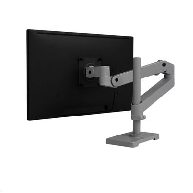 Ergotron LX Pro Monitorhalterung schwenkbar, Durchtisch, hohe Säule, dunkelgrau
