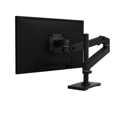 Ergotron LX Pro Monitorhalterung schwenkbar, Durchtisch, hohe Säule, schwarz