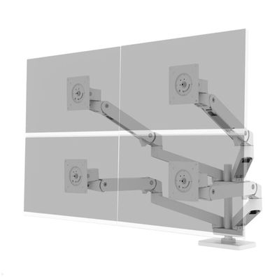 Ergotron LX Pro Desk Quad Arm 4-fach Monitor Tischhalterung, weiß