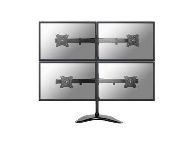 Neomounts Select NM-D335D4BLACK Bildschirm Standfuß für 4 Monitore bis 27 Zoll,